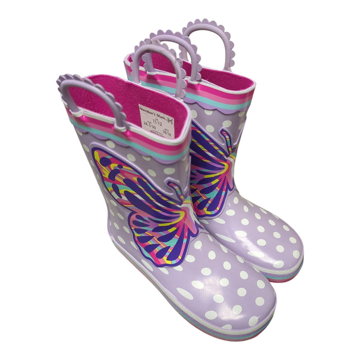 Member's Mark Toddler Girls Waterproof Rubber Rain Boot