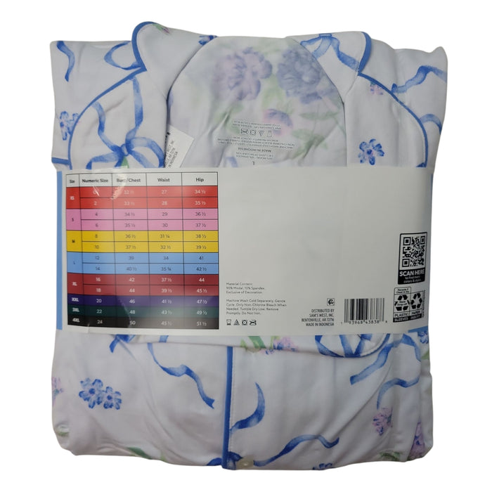 Member's Mark 2-Piece Drawstring  Notch Collar Pajama Set