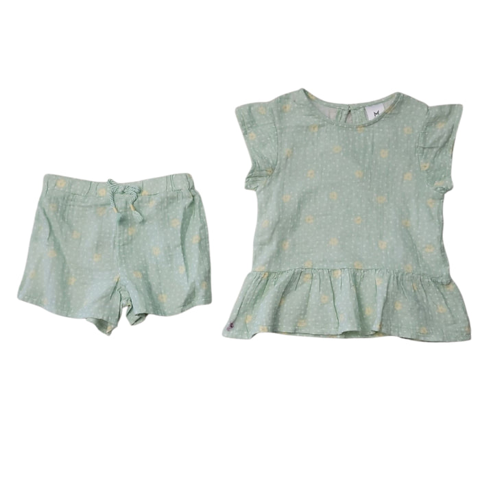 Member's Mark Toddler Girls 2-Piece Gauze Playwear Set