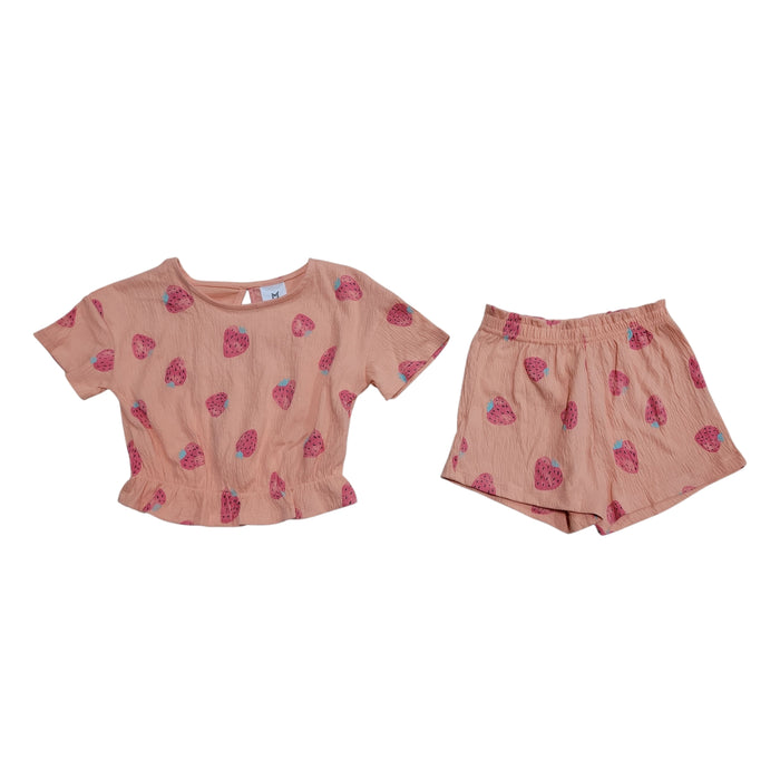 Member's Mark Toddler Girls 2-Piece Crinkle Knit Playwear Set