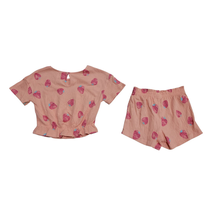 Member's Mark Toddler Girls 2-Piece Crinkle Knit Playwear Set