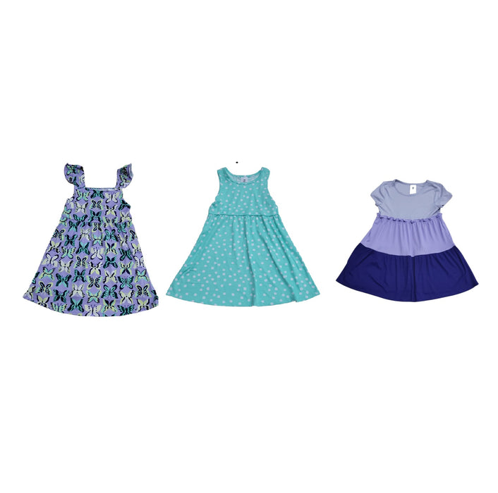 Member's Mark Girl's 3 Pack Soft Lightweight Stretch Knit Dresses