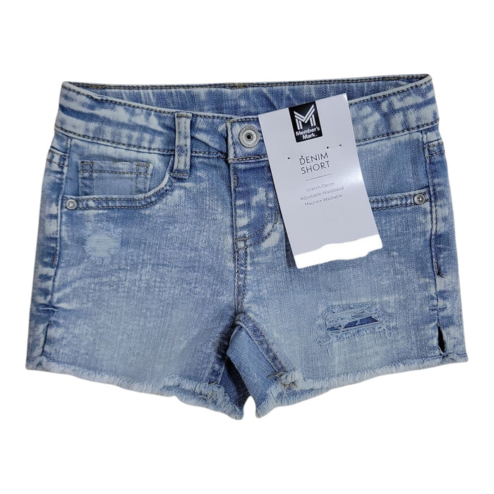 Member's Mark Girls Stretch Adjustable Waistband Denim Short