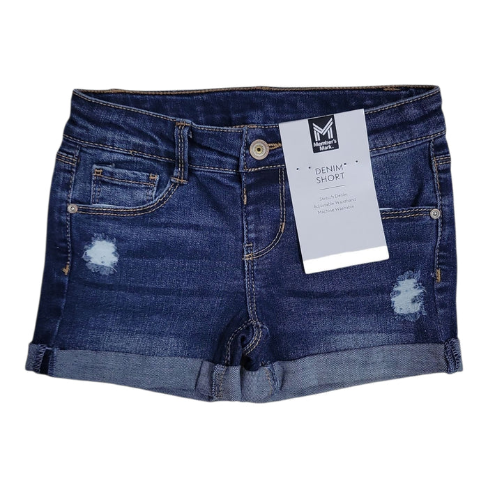 Member's Mark Girls Stretch Adjustable Waistband Denim Short