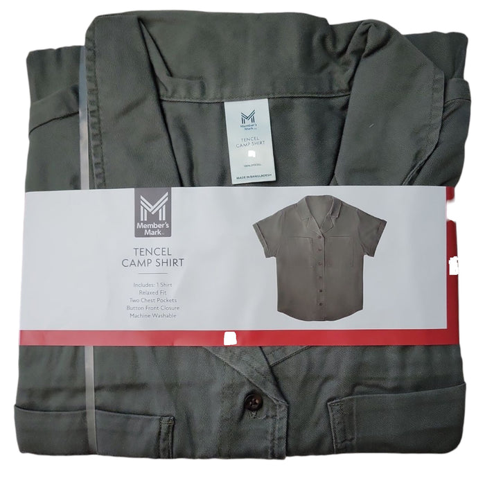 Member's Mark Women's Tencel Pockets Camp Collar Shirt