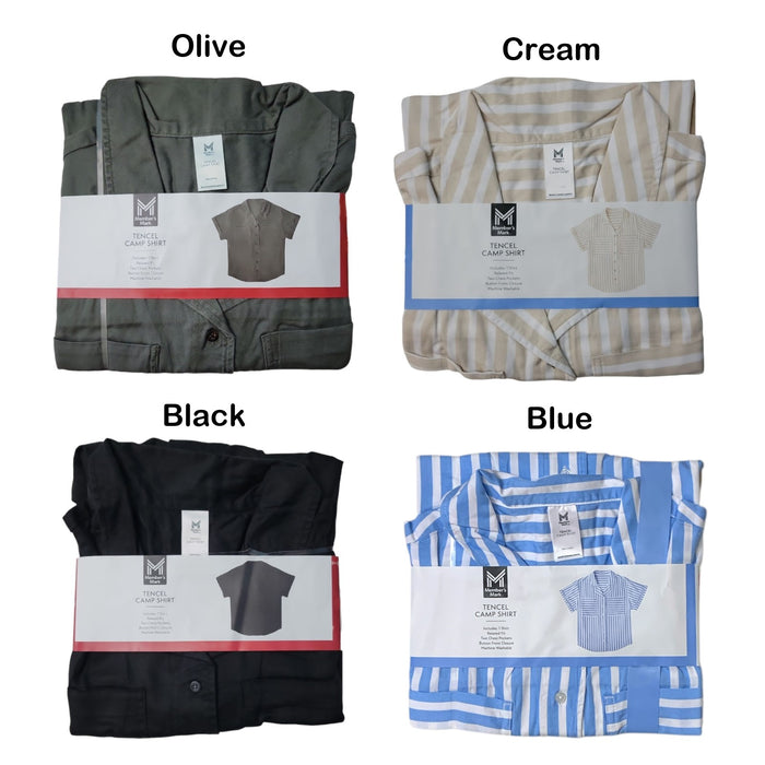 Member's Mark Women's Tencel Pockets Camp Collar Shirt