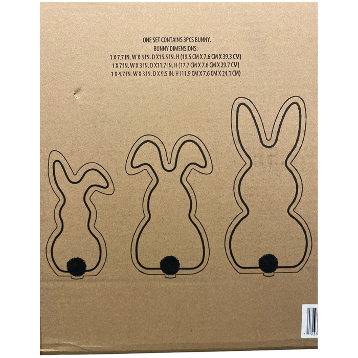 Member's Mark Battery Operated Neon Bunny Decor, Set of 3