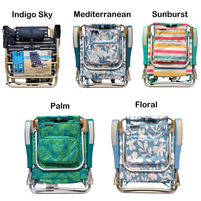 Member's Mark Reclining Beach Chair with Backpack Straps