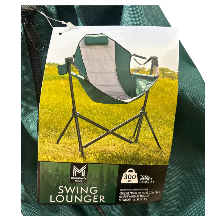 Manber Chair Member's Mark Swing Chair Lounger, 300lb Capacity, 37.8