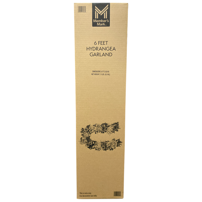 Member's Mark Real Touch Spring Hydrangea Garland, 6ft