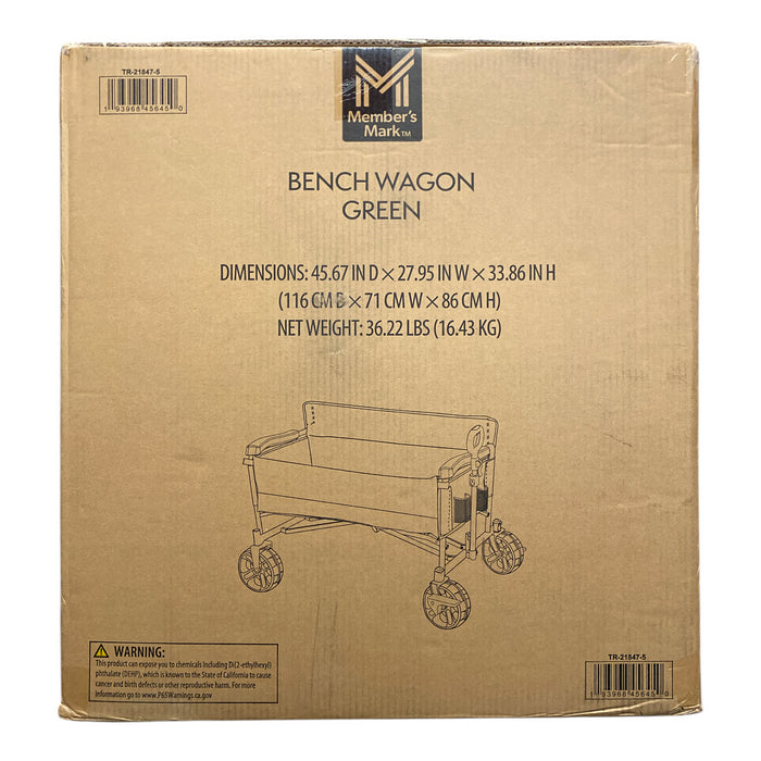 Member's Mark Portable Folding Bench Wagon, TR-21847