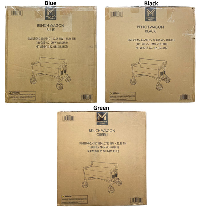 Member's Mark Portable Folding Bench Wagon, TR-21847