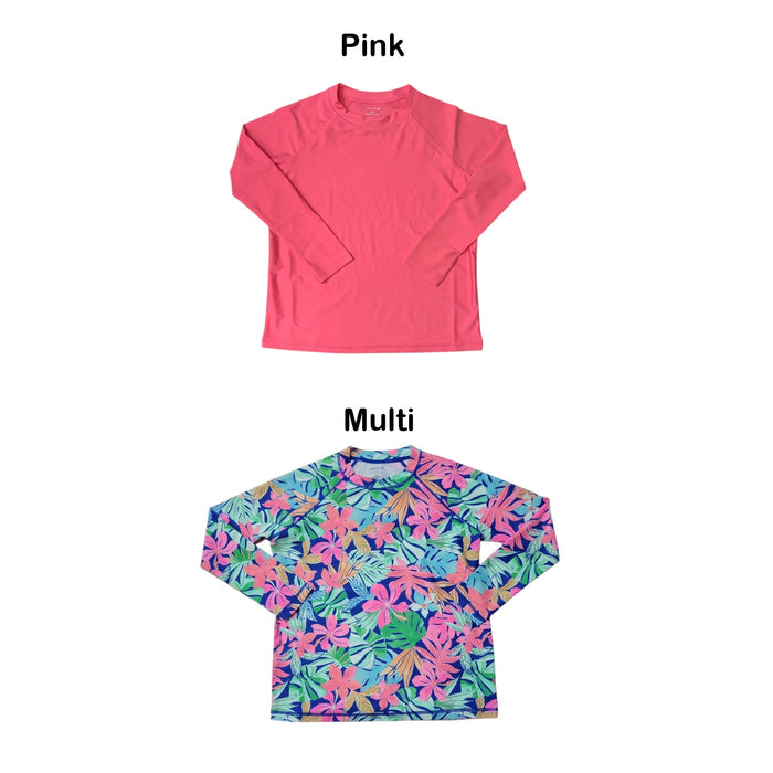 Member's Mark Girls UPF 50+ Long Sleeve Stretch Rashguard