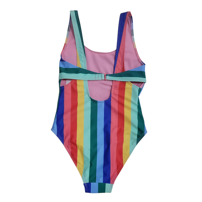 Member's Mark Girls Fully-Lined Stretch Striped One-Piece Swimsuit