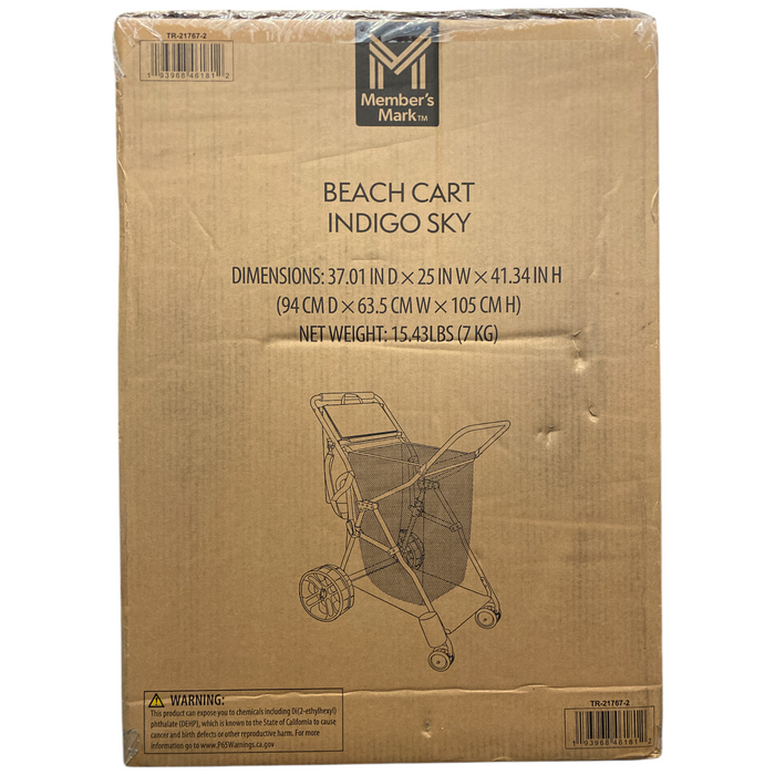Member's Mark Portable Folding All Terrain Beach Cart, TR-21767