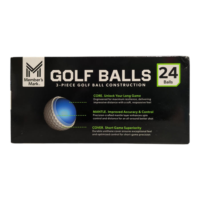 Member's Mark Soft Feel Blended Urethane Golf Balls, 24 Balls