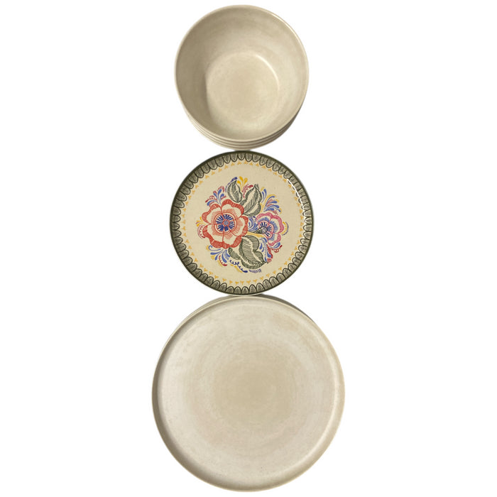 Member's Mark Lightweight Break Resistant Melamine Dinnerware Set, 12pc