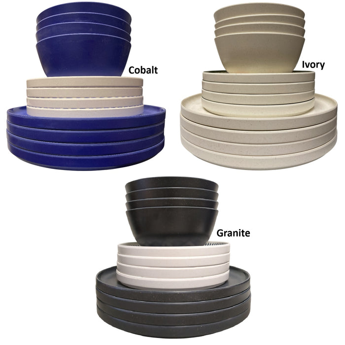 Member's Mark Lightweight Break Resistant Melamine Dinnerware Set, 12pc