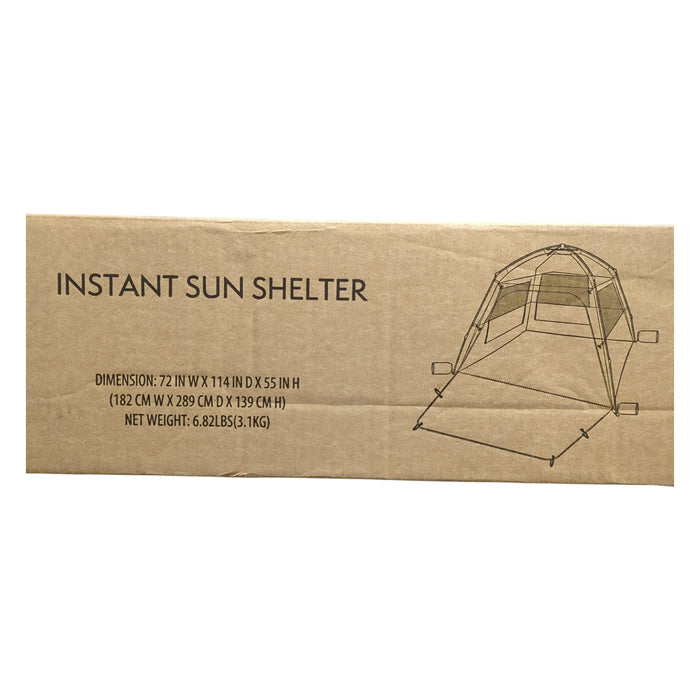 Member's Mark Instant Sun Shelter with Integrated Frame & Extended Floor, Blue