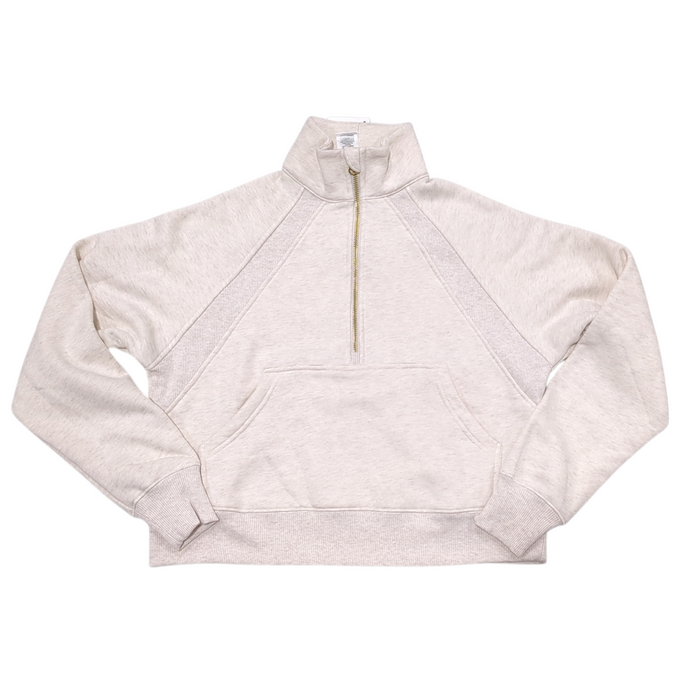 Member's Mark Women's Relaxed Cropped Fleece Half-Zip Pullover