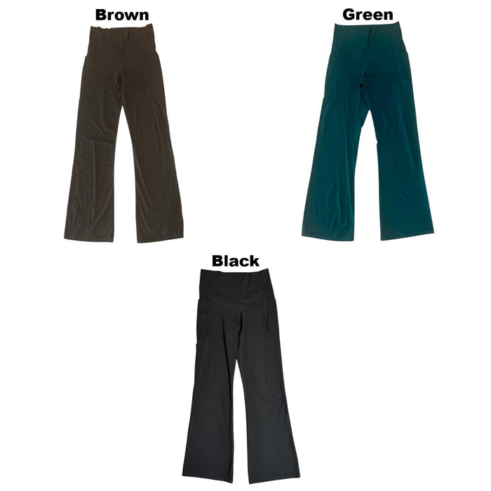 Member's Mark Women's Everyday Stretch High Rise Flare Yoga Pant w, Pockets