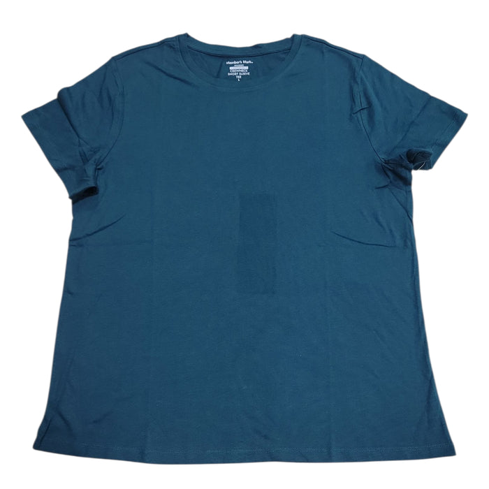 Members Mark Women's Short Sleeve Relaxed Fit Crewneck Tee, MM23423