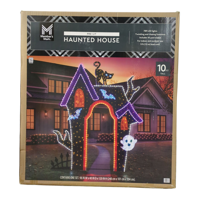 Member's Mark LED Pre-Lit Haunted House Arch, 10ft