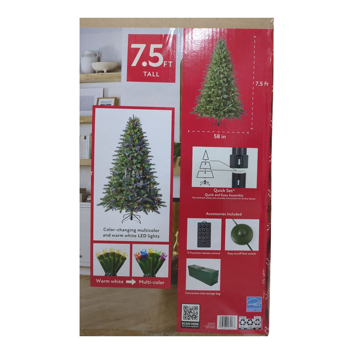 Member's Mark 800 LED Prelit Augusta Pine Christmas Tree, 7.5ft