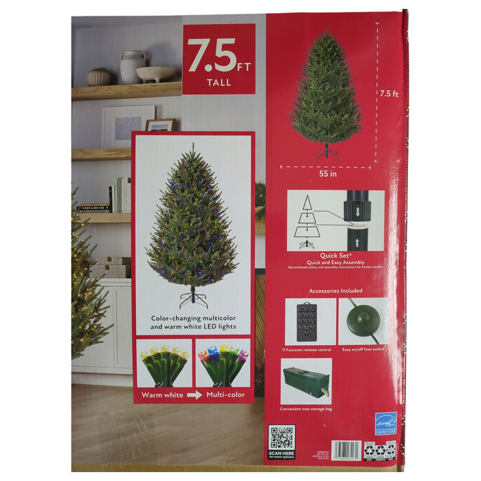 Member's Mark 1000 Color Changing LED Pre-Lit Duchess Fir Christmas Tree, 7.5ft