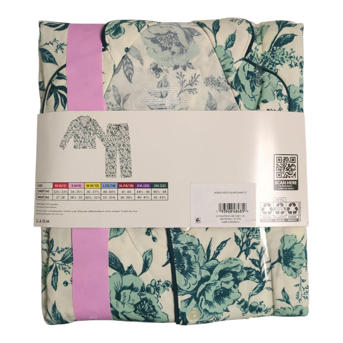 Member's Mark Women's Dream Mark Classic 2-Piece Notch Collar Pajama Set