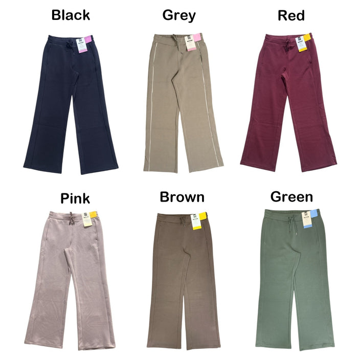 Member's Mark Women's Soft Elastic Waist Sandwash Wide Leg Pant w/ Pockets