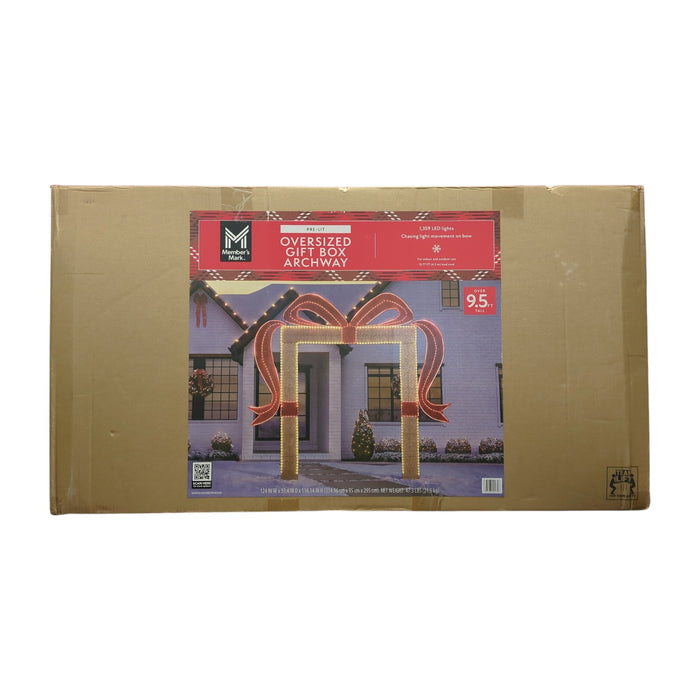 Member's Mark 1359 Micro LED Pre-Lit Gift Box Arch, 10ft