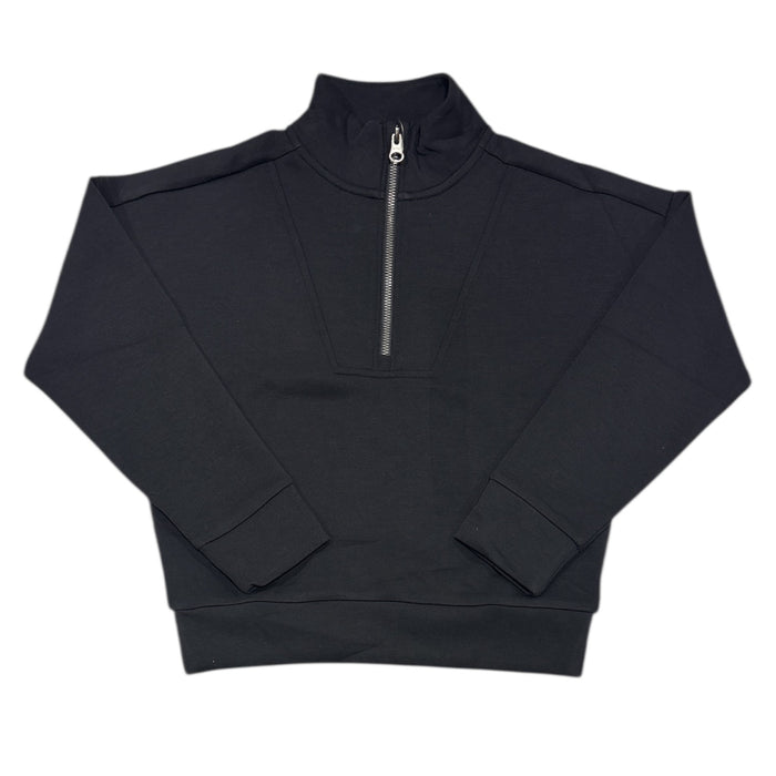 Member's Mark Girls Brushed Fabric Sandwash Quarter Zip Pullover