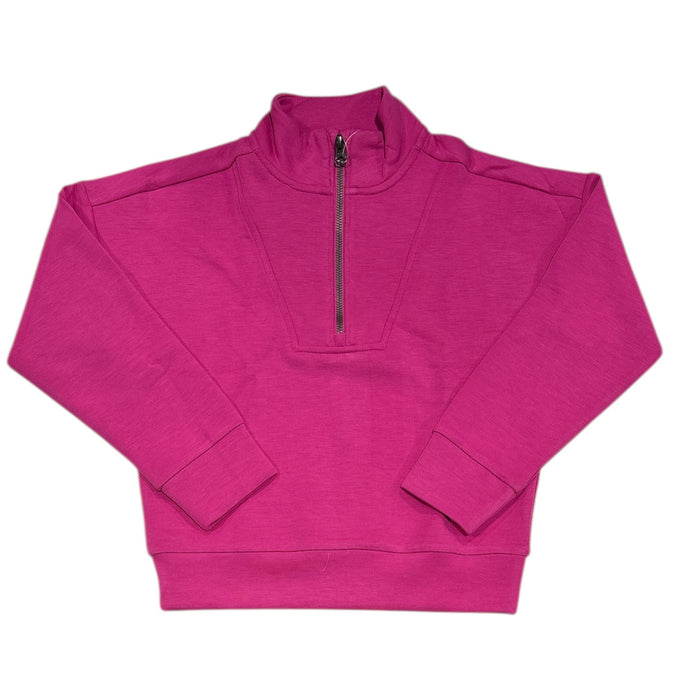 Member's Mark Girls Brushed Fabric Sandwash Quarter Zip Pullover
