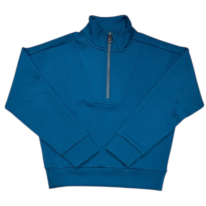 Member's Mark Girls Brushed Fabric Sandwash Quarter Zip Pullover