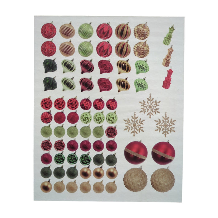 Member's Mark 76-ct. Shatterproof Ornament Collection, Classic Christmas