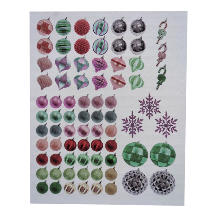 Member's Mark 76-ct. Shatterproof Ornament Collection, Fun & Bright