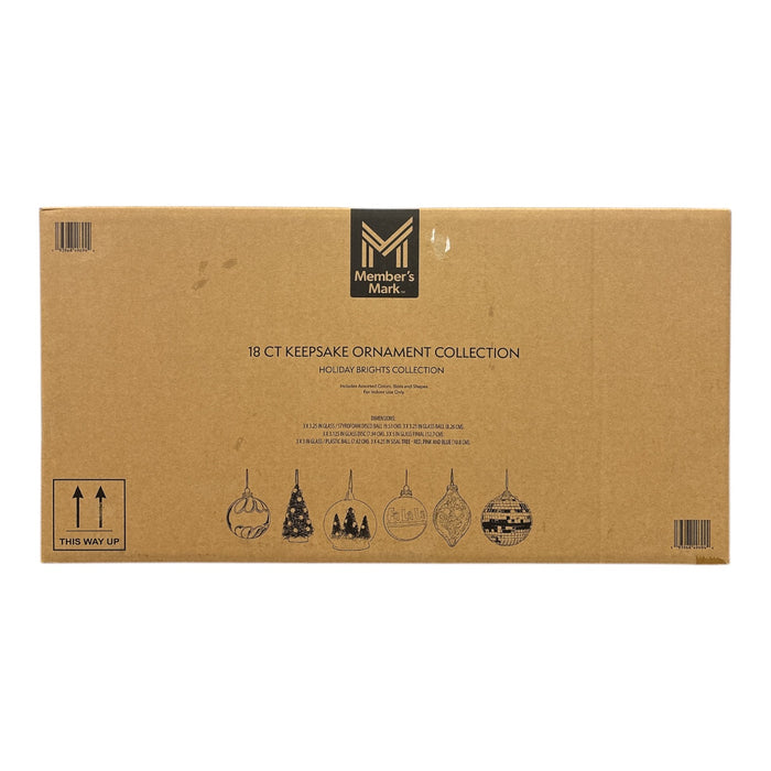 Member's Mark Holiday Keepsake Ornament Collection, 18 Piece