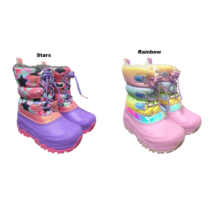 Member's Mark Kids Girls Easy On Bungee Laced Snow Boot