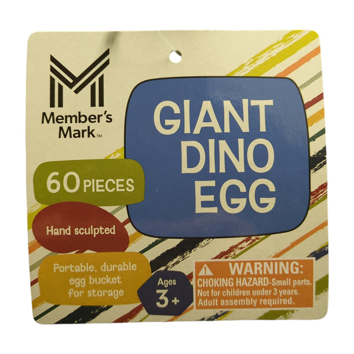Member's Mark Handcrafted Dino Egg Bucket Playset, 60 pc.
