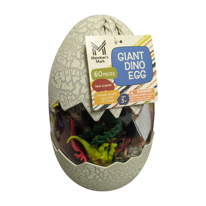 Member's Mark Handcrafted Dino Egg Bucket Playset, 60 pc.