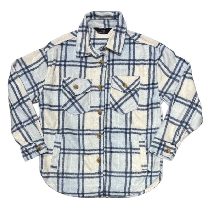 Member's Mark Women's Button Up Collared Warm Cozy Shacket