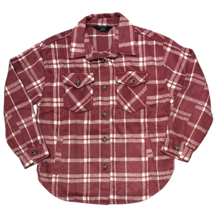 Member's Mark Women's Button Up Collared Warm Cozy Shacket