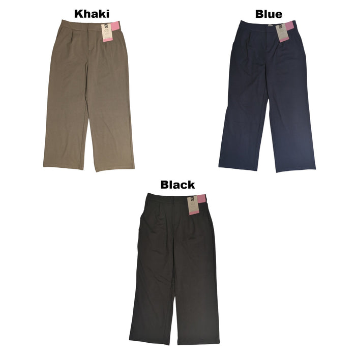 Member's Mark Women's Soft Knit High Waisted Wide Leg Trouser