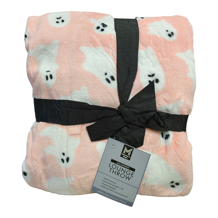 Member's Mark Velvety Soft Reversible Halloween Lounge Throw Blanket, 60" x 70"