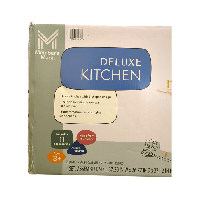 Member's Mark Deluxe Wooden Kitchen Playset, 11 Accessories