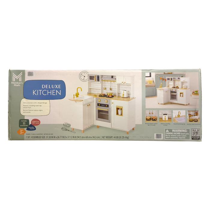 Member's Mark Deluxe Wooden Kitchen Playset, 11 Accessories