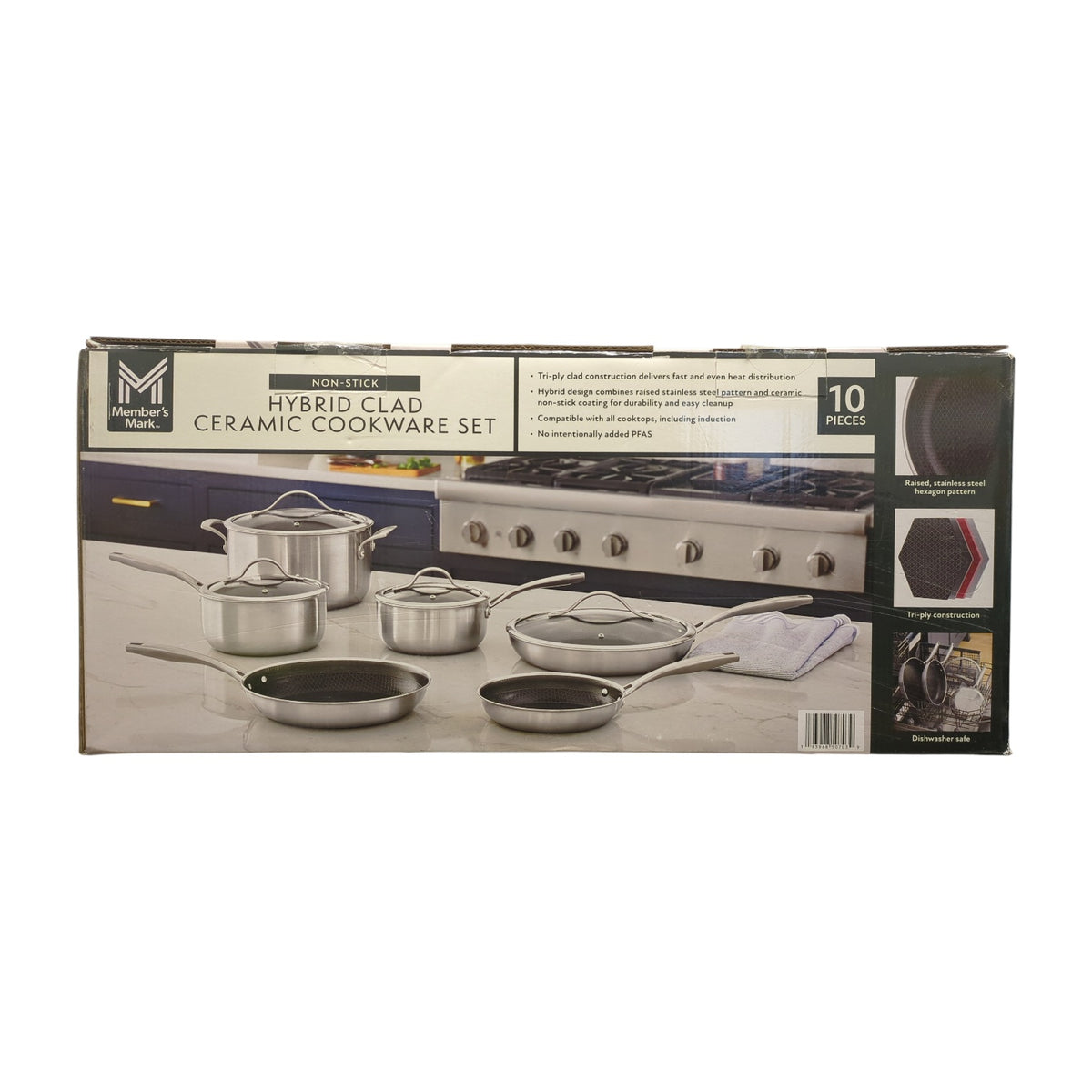 Member's Mark 10-Piece Hybrid Ceramic Nonstick Cookware Set — Ewirelessgear
