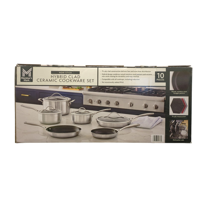 Member's Mark 10-Piece Hybrid Ceramic Nonstick Cookware Set