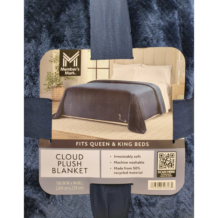 Member's Mark Oversized Cloud Touch Blanket, 106 x 94 in